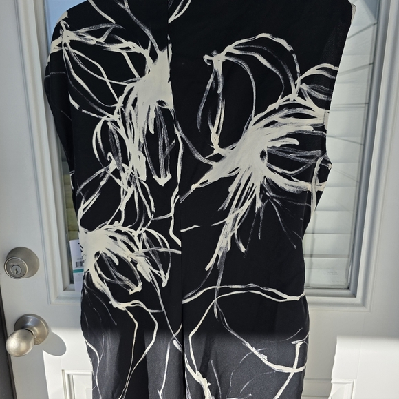 DKNY Women's Printed Mock-Neck Cap-Sleeve Crepe Dress Sz 16 Cocktail NWT - Picture 15 of 15